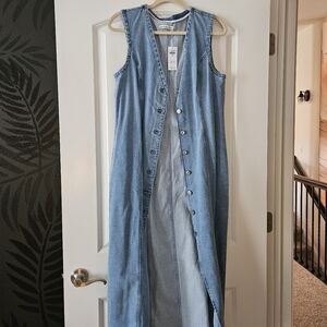 Abercrombie denim midi dress